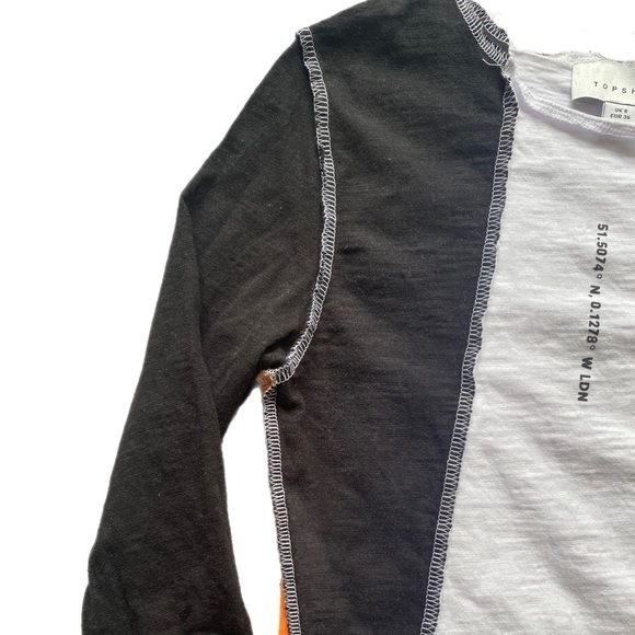 Topshop Multi Color Top US 4 - Picture 5 of 13